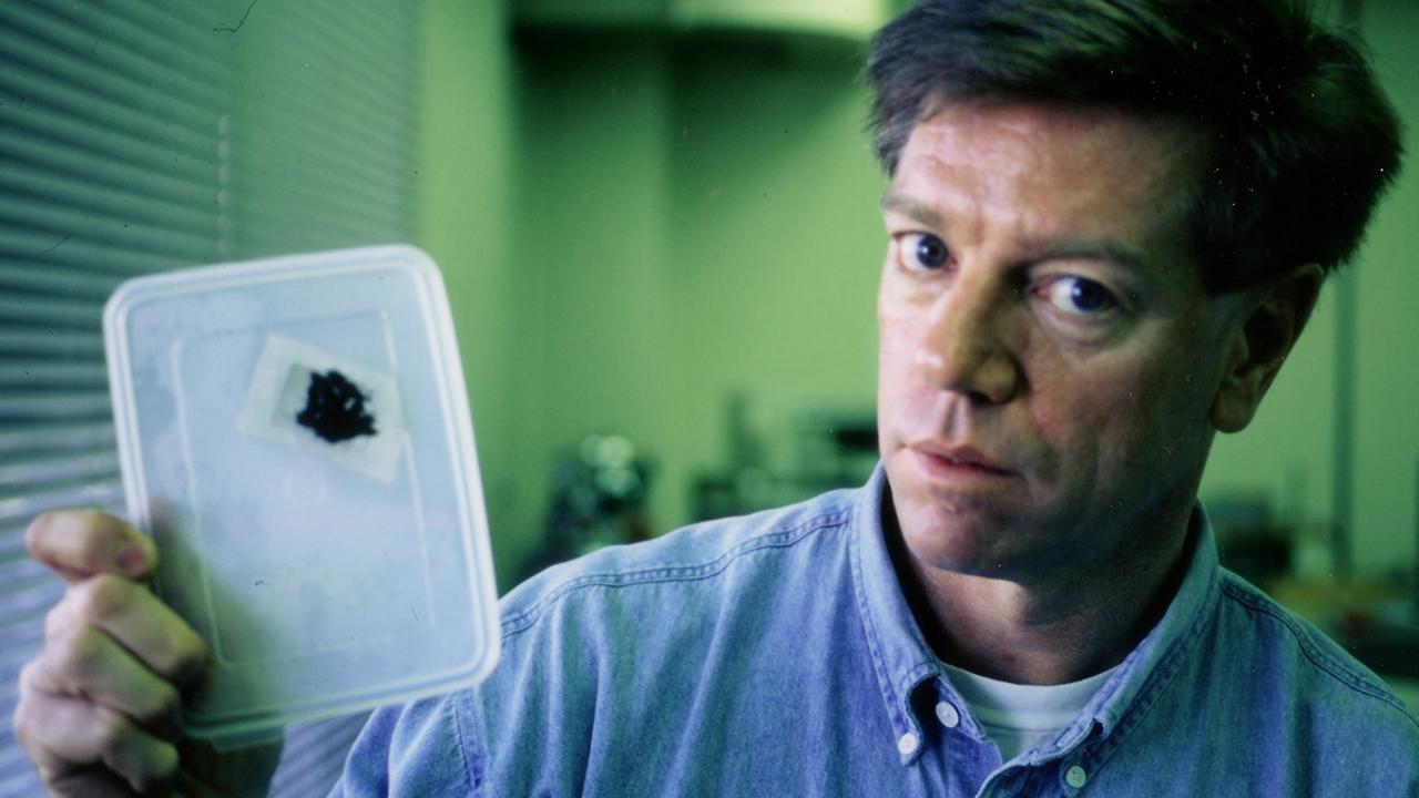 Chemical ecologist Jeffrey Aldrich in Japan, working in the lab of Walter Leal. (Photo by UC Davis Distinguished Professor Walter Leal) 