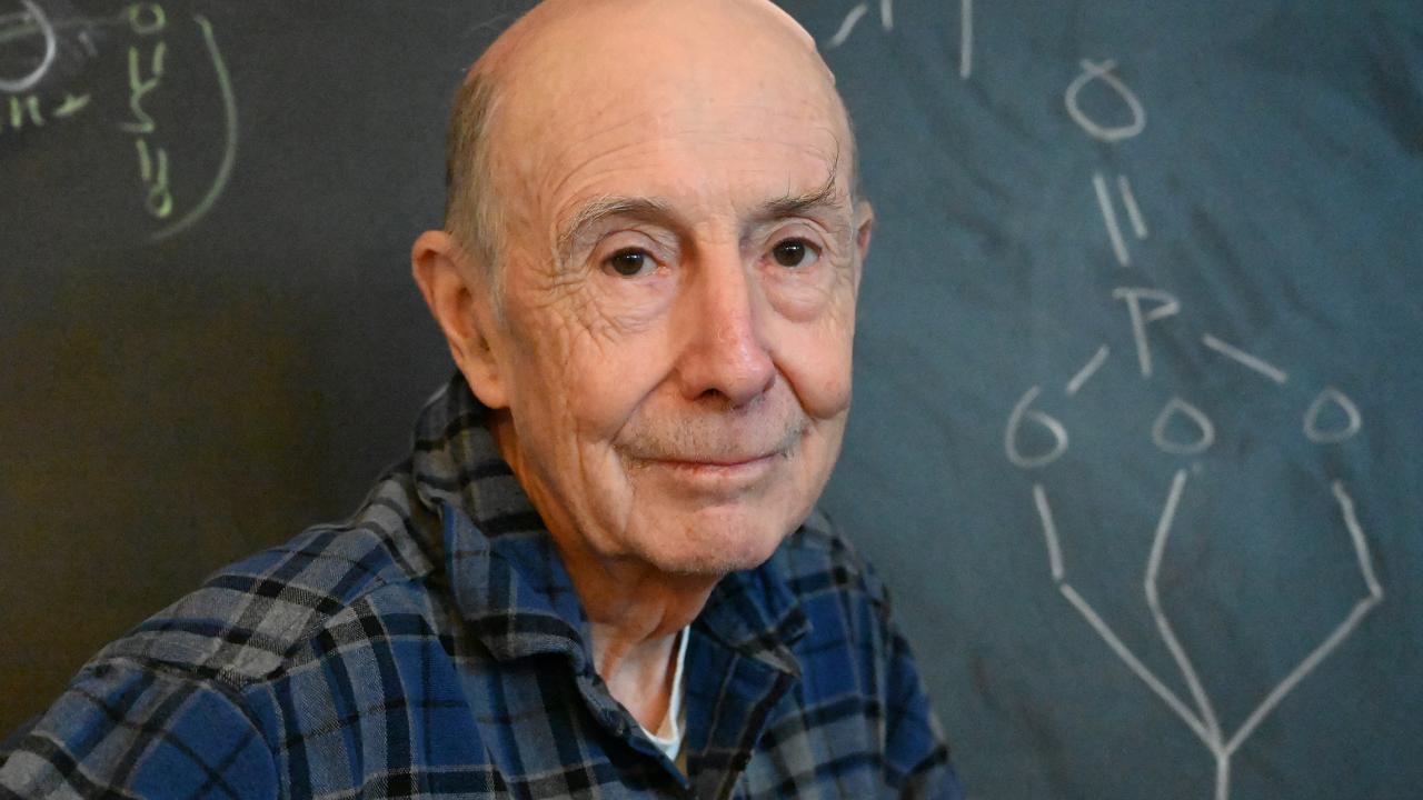 UC Davis Distinguished Professor Bruce Hammock at his blackboard