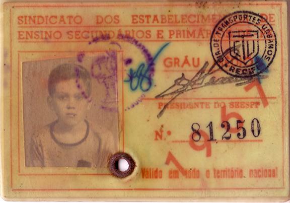 Walter Leal's 1967 student identification.