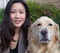 Joanna Chiu and her Golden Retriever