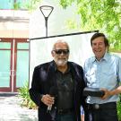UC Davis distinguished professor James R. Carey (left) with UC Davis distinguished professor emeritus Frank Zalom. 